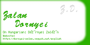 zalan dornyei business card